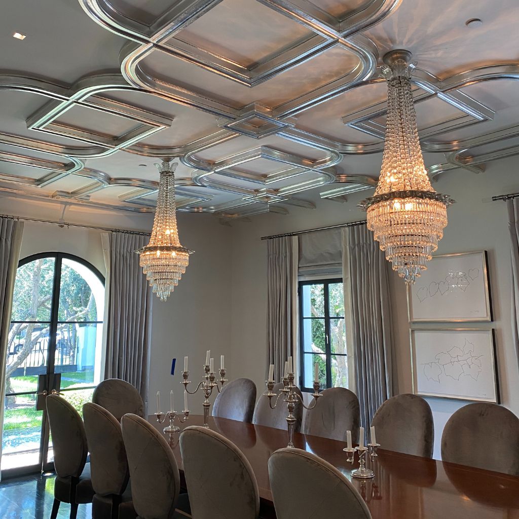 Beverly Hills decorative ceiling project by California Wall Design