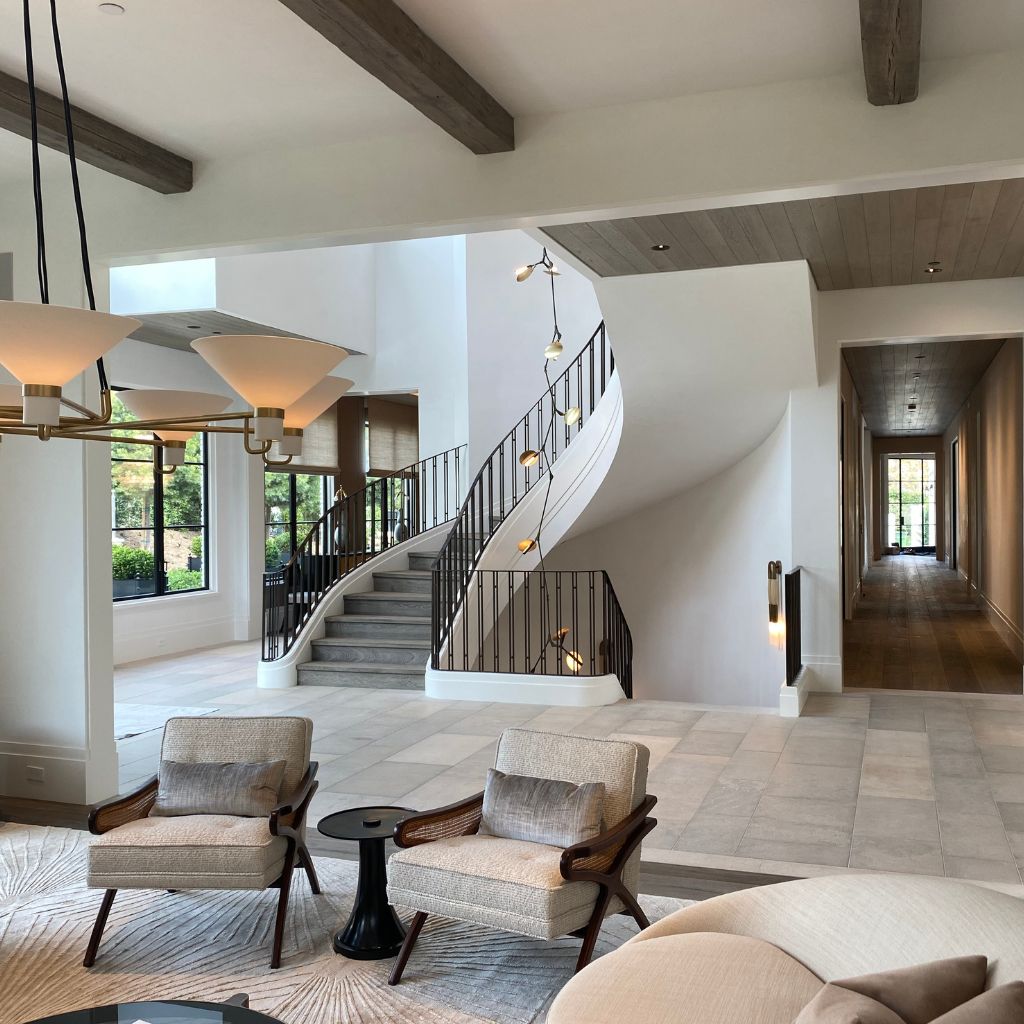 San Remo residence Venetian plaster project by California Wall Design