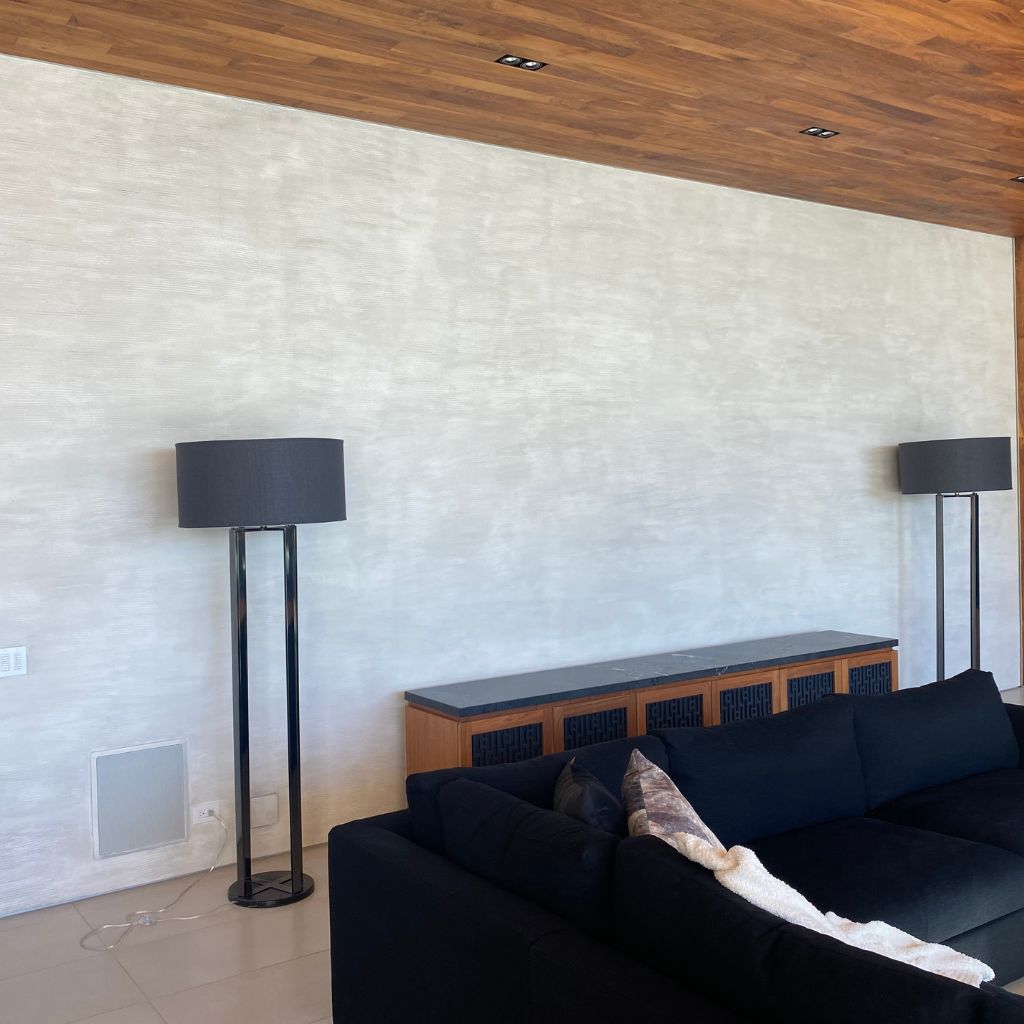 Wax finish residence project by California Wall Design