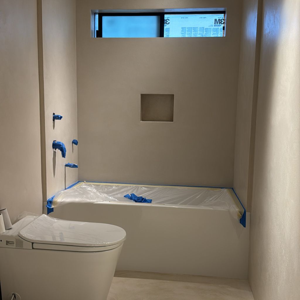 Coldwater Canyon seamless bathroom finish by California Wall Design