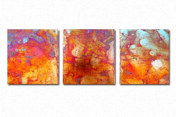 Triptych of Color - California Wall Design Inc.