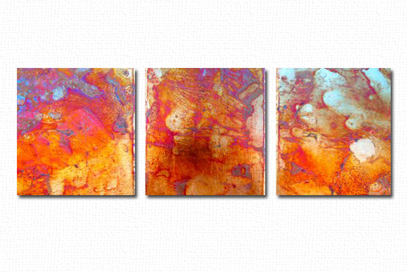 Triptych of Color-California Wall Design Inc.